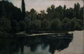 Landscape Study (Pond and Trees)