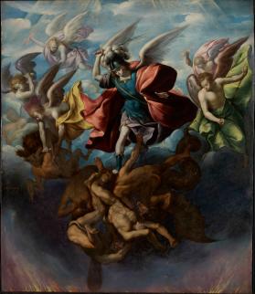 Saint Michael Striking Down the Rebellious Angels