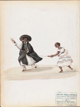 Priest or Friar Chased by a Woman with a Clyster
