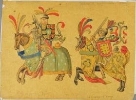 Sketches of the Knights of the Royal and Ancient Cofradía of Santiago