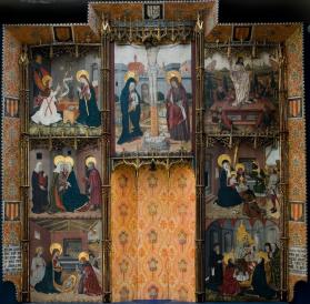 Retablo with Seven Scenes from the Life of the Virgin