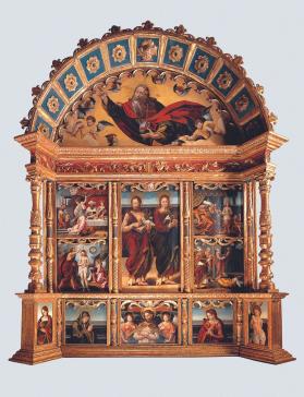 Altarpiece of the Two Saint Johns (eleven panels)