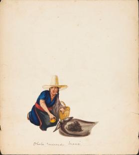 Peasant Woman Selling Peanuts (Maní), Lima