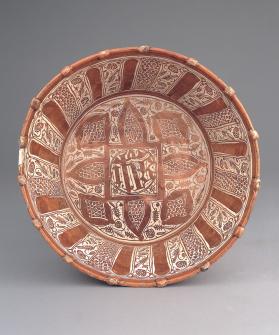 Lusterware Bowl with Monogram of Christ